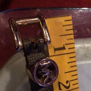 Micheal Kors   belt XL Classic brown Monogram 1/4” genuine Leather NWOT